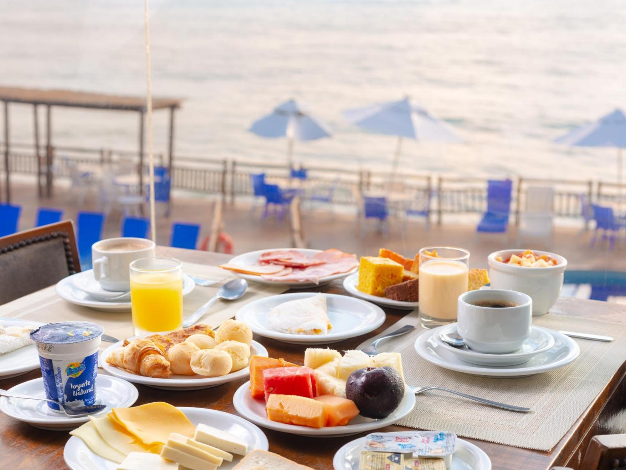 Ocean Palace All Inclusive Premium Natal Exterior photo A typical continental breakfast