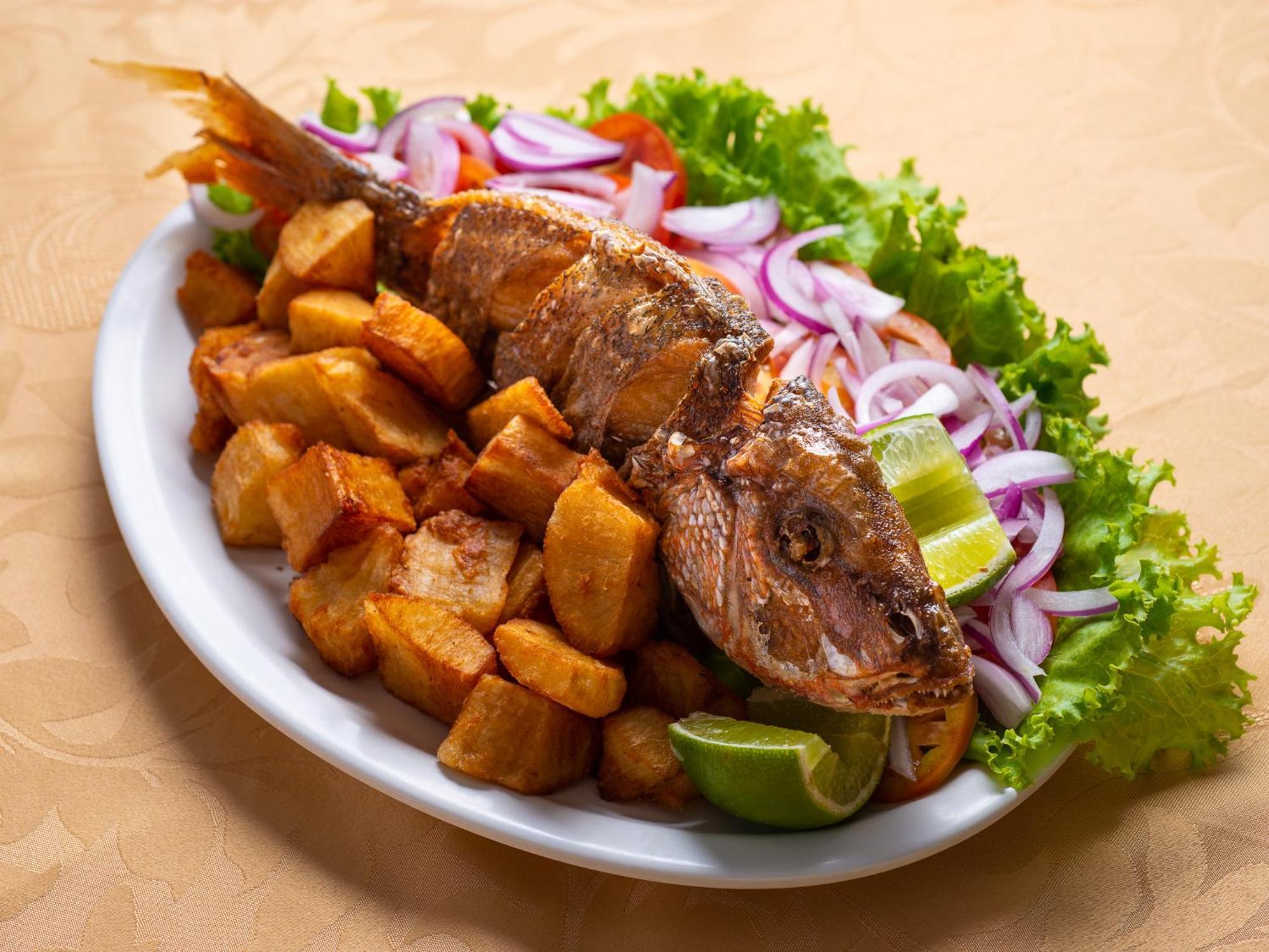 Ocean Palace All Inclusive Premium Natal Exterior photo Fried fish with potatoes